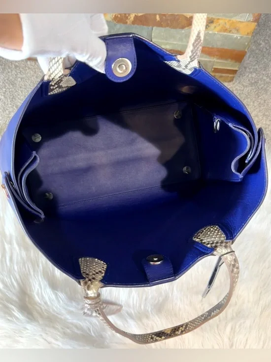 Christian Dior Python Vertical Addict Tote Bag - Picture 8 of 16